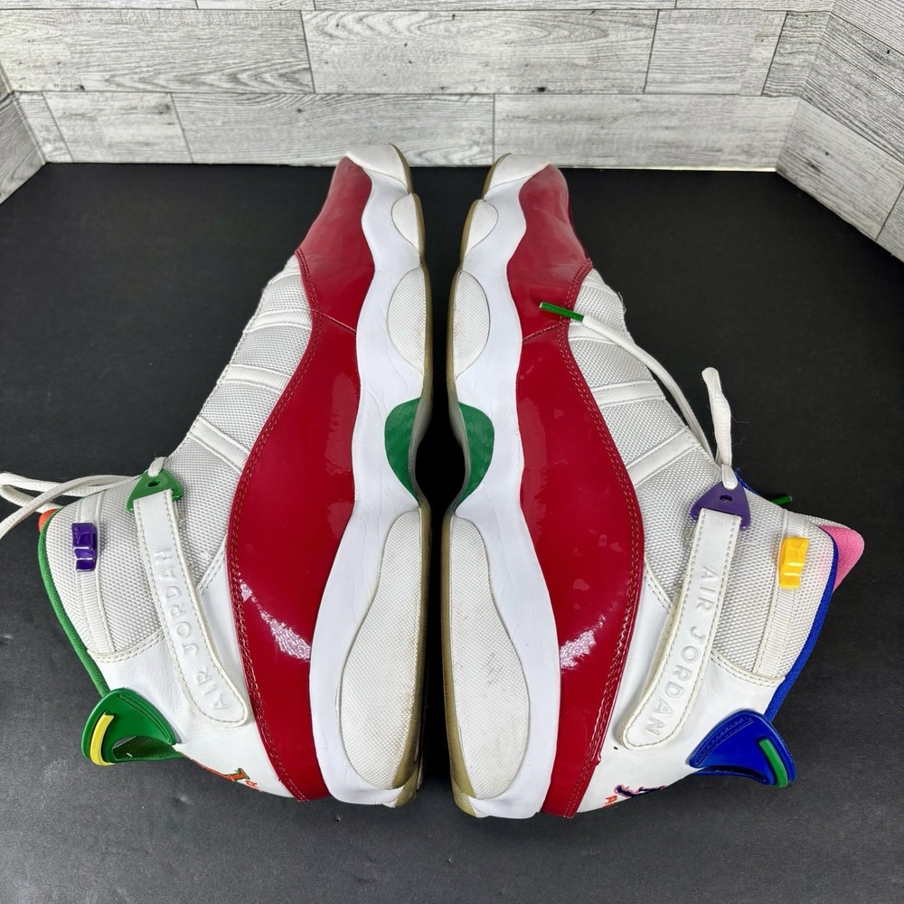 Nike Air Jordan 6 Rings CW7003-100 MultiColor Sneakers Size 13 2019 - Picture 8 of 16